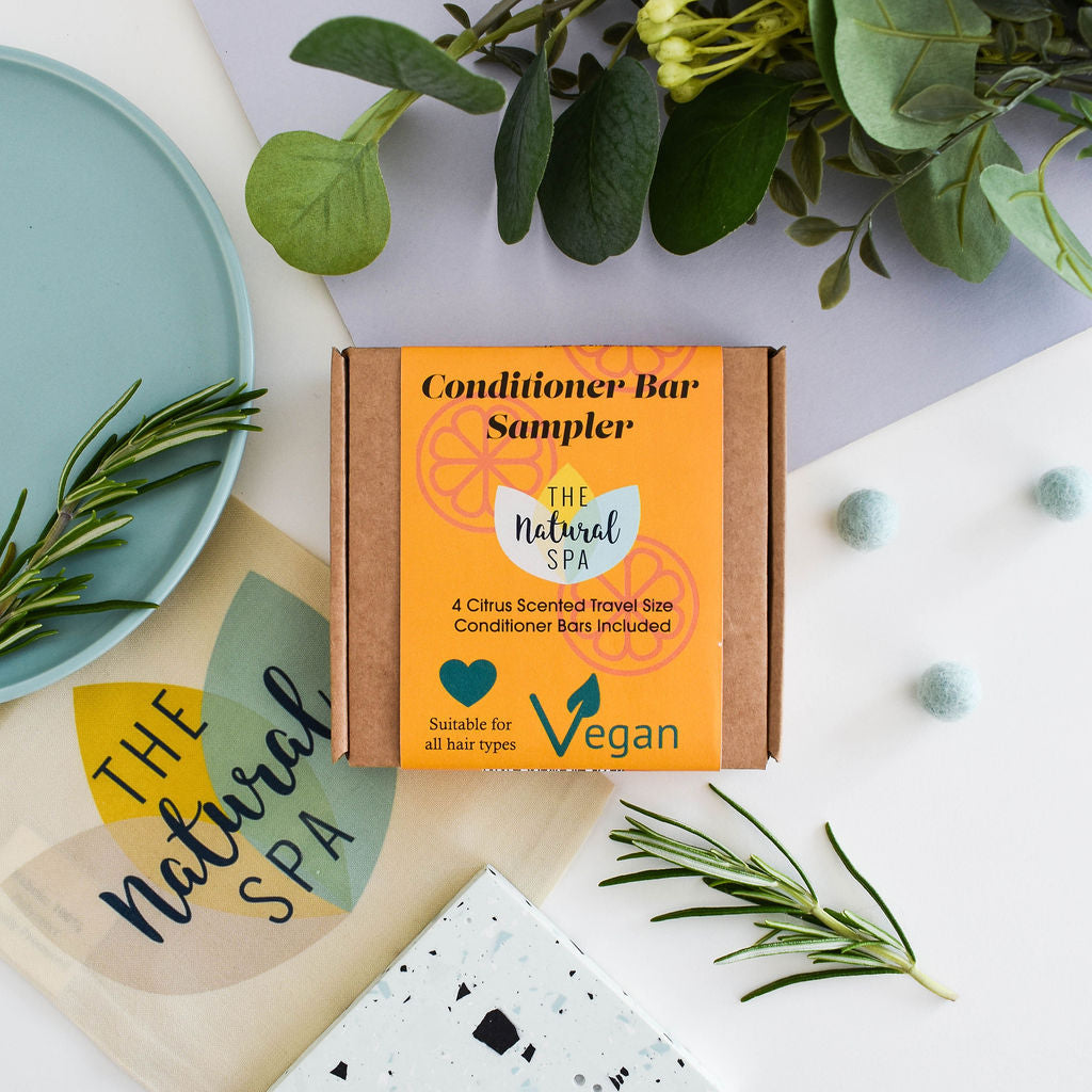 Citrus Mini Conditioner Bar Sampler - gift set with 4 mini conditioner bars