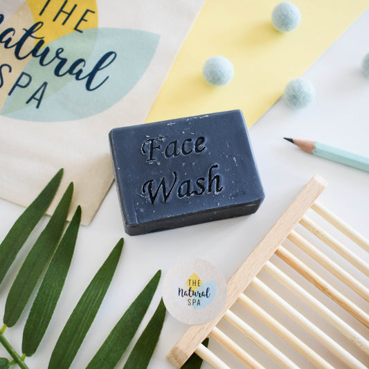 Charcoal Face Wash Bar | Natural Detoxifying Facial Cleanser | Vegan, Plastic-Free Skincare for All Skin Types