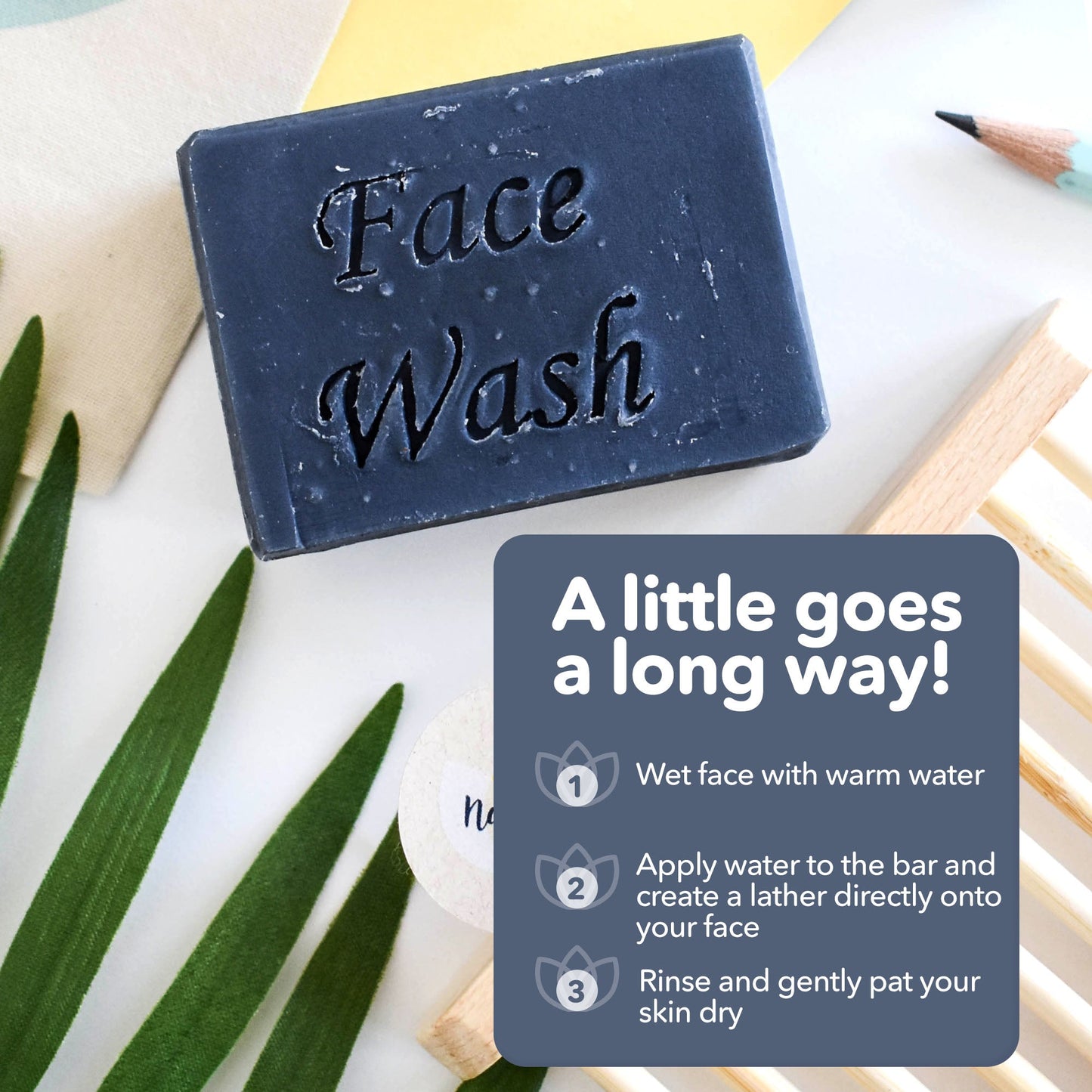 Charcoal Face Wash Bar | Natural Detoxifying Facial Cleanser | Vegan, Plastic-Free Skincare for All Skin Types